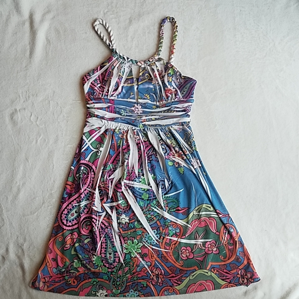 Arden B. Floral/graphic printed dress